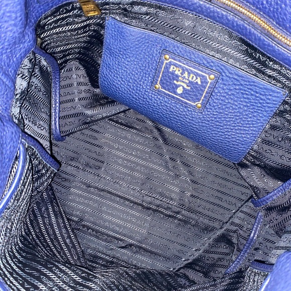 PRADA Vitello Phenix Tote Navy Blue - Picture 11 of 11